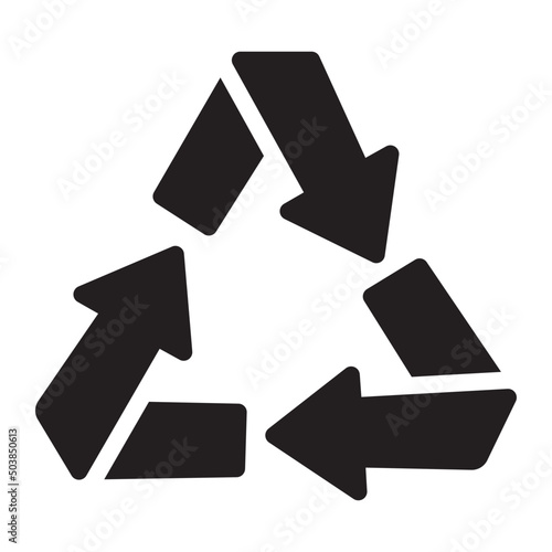 recycle symbol glyph icon