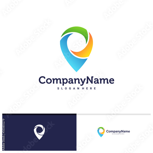 Point Explore logo vector template, Creative Point logo design concepts