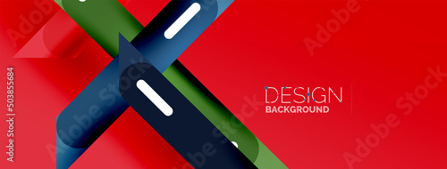 Background overlapping lines. Dynamic lines abstract wallpaper. Straight lines composition vector illustration for wallpaper banner background or landing page
