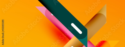 Background overlapping lines. Dynamic lines abstract wallpaper. Straight lines composition vector illustration for wallpaper banner background or landing page