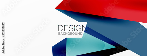 Free Download Background abstract overlapping shapes. Minimal composition vector illustration for wallpaper banner background or landing page - GFXLoad