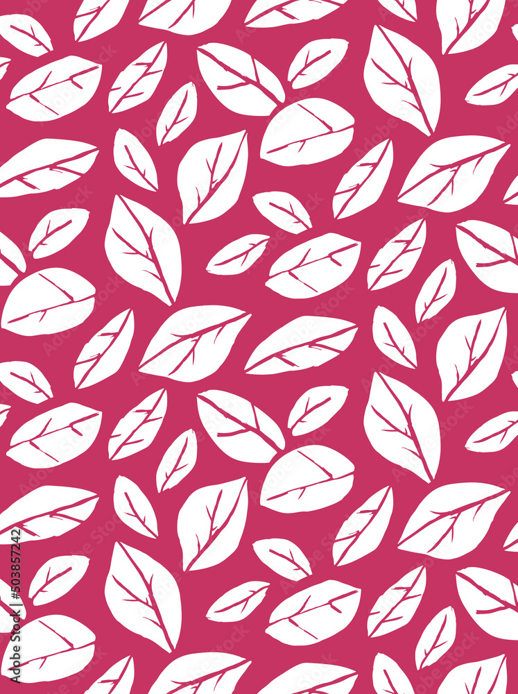 Seamless leaf pattern, floral print. Seamless leaf pattern, floral print.