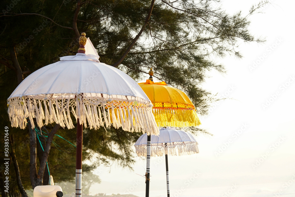 Traditional umbrella during religious ceremonies