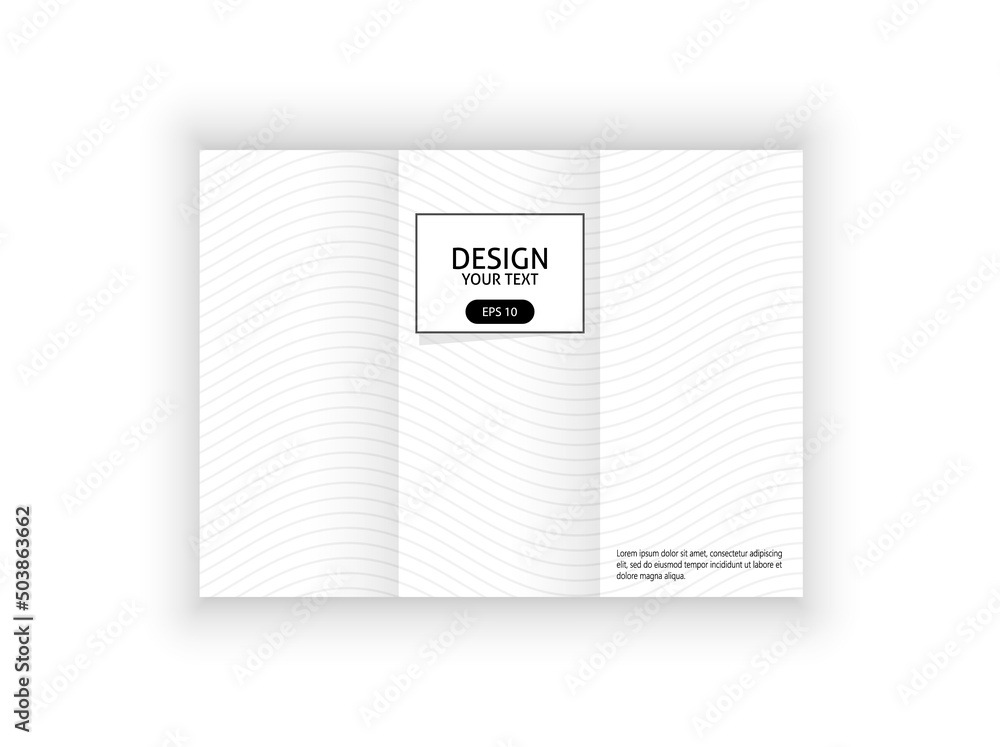 Tri fold brochure with thin lines. Flyer layout for advertising. Tri fold brochure with thin lines. Flyer layout for advertising.