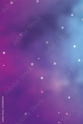 Abstract background using sky pattern with purple, red and blue-white color variations. There are white circles and areas of white light. portrait size © Achmad Rofii