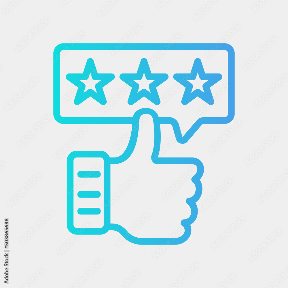 Satisfaction guaranteed icon in gradient style, use for website mobile app presentation Satisfaction guaranteed icon in gradient style, use for website mobile app presentation