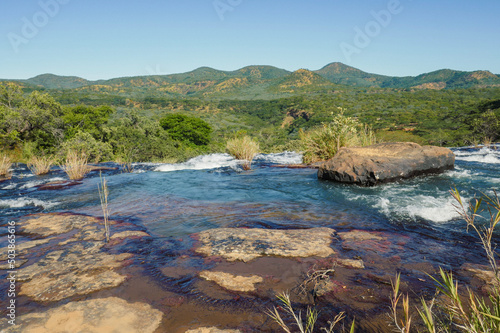 Scenic view of Kimani River in Mpanga Kipengele Game Reserve in Tanzania