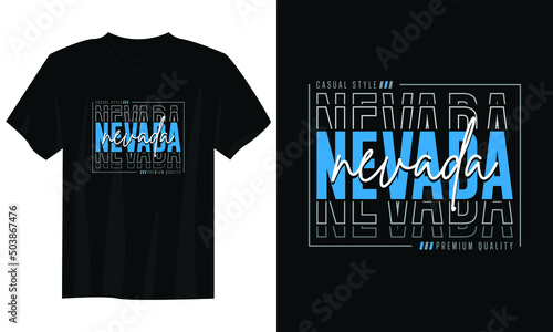 nevada typography t shirt design, motivational typography t shirt design, inspirational quotes t-shirt design