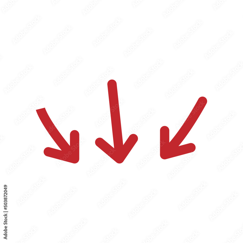 Obraz premium red Vector arrow. red Arrows icon. red Arrow vector icon. red Arrows vector