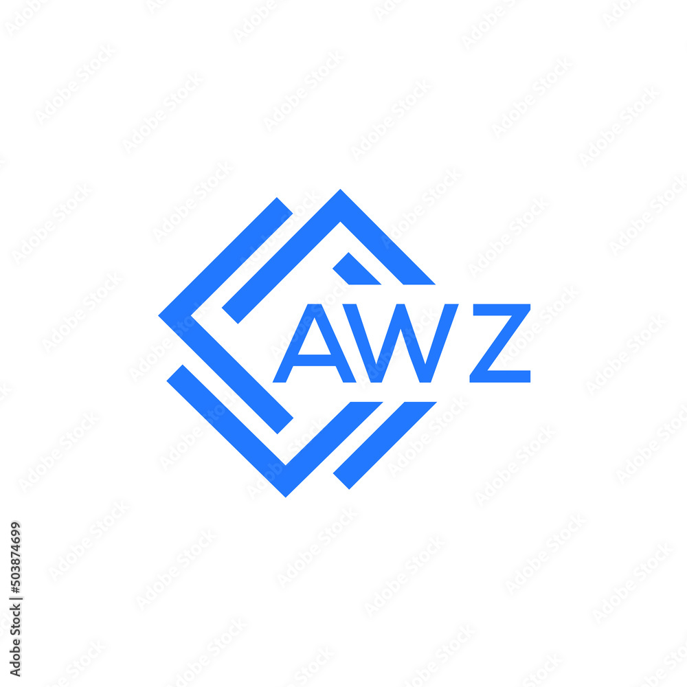 AWZ technology letter logo design on white background. AWZ creative initials technology letter logo concept. AWZ technology letter design. AWZ technology letter logo design on white background. AWZ creative initials technology letter logo concept. AWZ technology letter design.