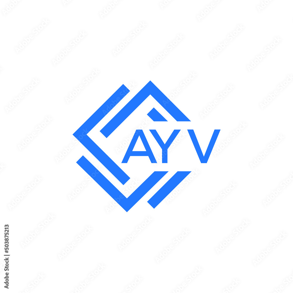 AYV technology letter logo design on white background. AYV creative initials technology letter logo concept. AYV technology letter design. AYV technology letter logo design on white background. AYV creative initials technology letter logo concept. AYV technology letter design.