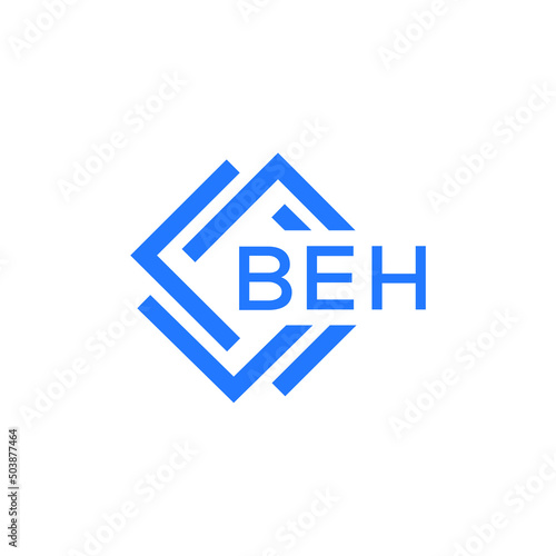 BEH technology letter logo design on white  background. BEH creative initials technology letter logo concept. BEH technology letter design.