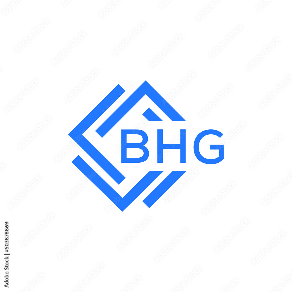 BHG technology letter logo design on white  background. BHG creative initials technology letter logo concept. BHG technology letter design.