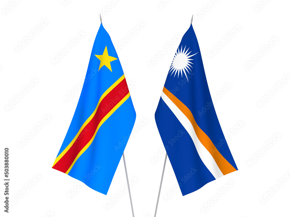 Democratic Republic of the Congo and Republic of the Marshall Islands flags