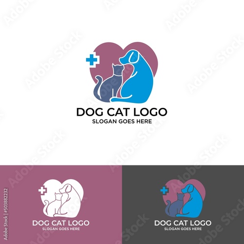 minimalist monoline lineart outline cat icon logo icon template vector illustration