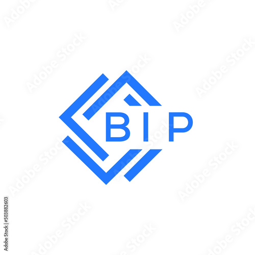 BIP technology letter logo design on white  background. BIP creative initials technology letter logo concept. BIP technology letter design.