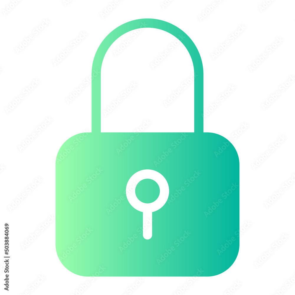 padlock gradient icon padlock gradient icon