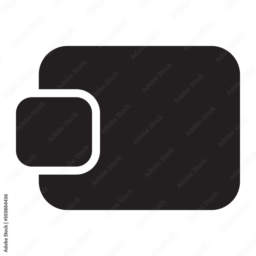 Naklejka premium wallet glyph icon