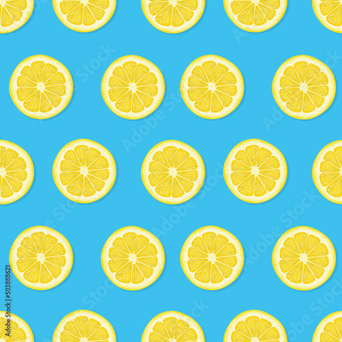  Lemon pattern for bright and juicy mood. Sunny and summer picture