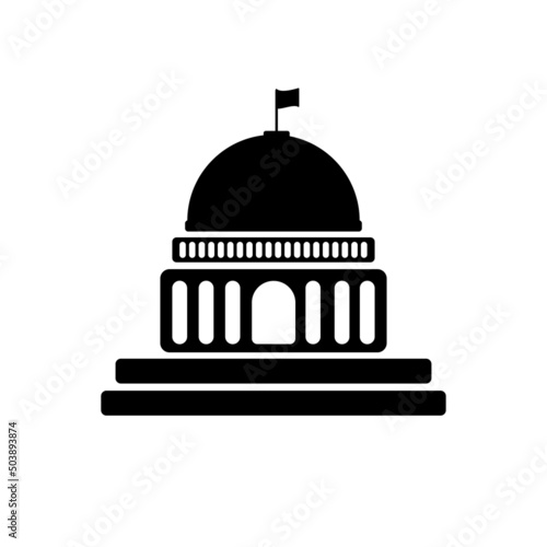 United States Capitol building icon in Washington DC photo