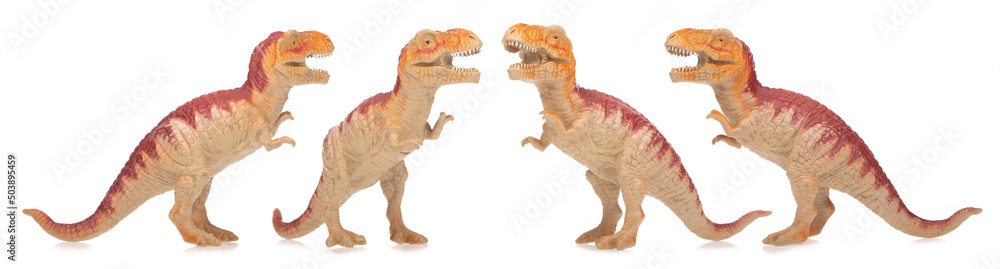 Collection of dinosaur toy isolated on white background Collection of dinosaur toy isolated on white background