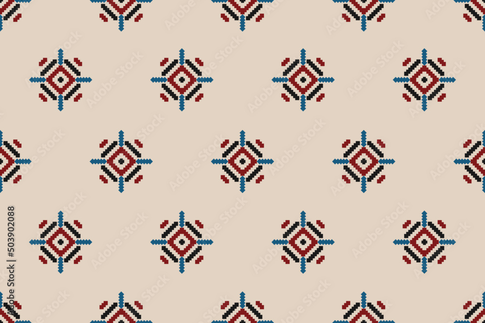 Ethnic ikat seamless pattern in tribal. Design for background, wallpaper, vector illustration, fabric, clothing, carpet, textile, batik, embroidery. Ethnic ikat seamless pattern in tribal. Design for background, wallpaper, vector illustration, fabric, clothing, carpet, textile, batik, embroidery.