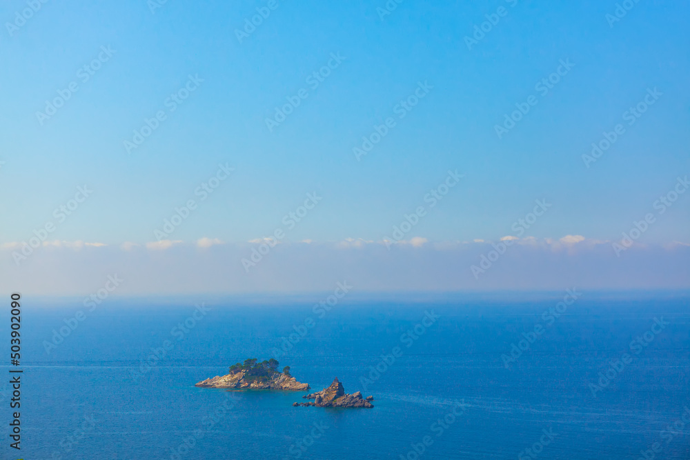 Naklejka premium Katic islands in Adriatic Sea . Isle in blue sea water 