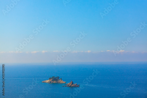 Fototapeta Naklejka Na Ścianę i Meble -  Katic islands in Adriatic Sea . Isle in blue sea water 