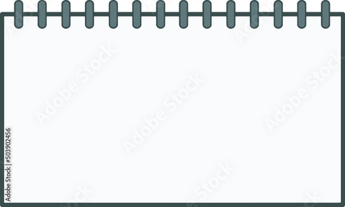 Clip art of sketchbook frame