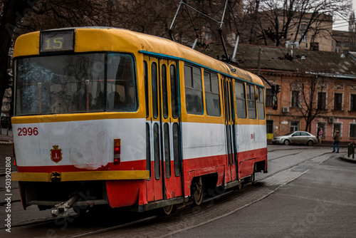 Odessa tram nTram number 15 in Odessa umber 15 