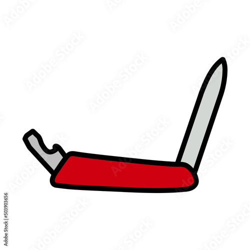 Icon Of Folding Penknife