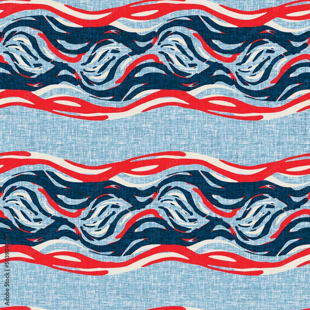 Indigo blue horizontal broken stripe nautical seamless pattern. Modern marine line striped sailor print. Classic nantucket fabric textile style. Summer maritime decor. Preppy masculine fashion print Indigo blue horizontal broken stripe nautical seamless pattern. Modern marine line striped sailor print. Classic nantucket fabric textile style. Summer maritime decor. Preppy masculine fashion print