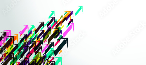 Background arrow Colorful, modern Vector illustration.
