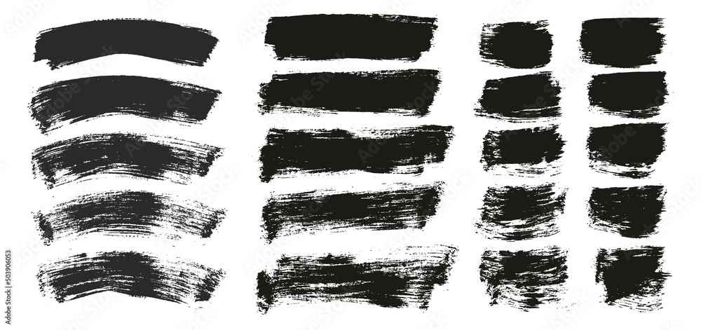 Flat Paint Brush Thin Curved & Long & Short Background High Detail Abstract Vector Background Set Flat Paint Brush Thin Curved & Long & Short Background High Detail Abstract Vector Background Set