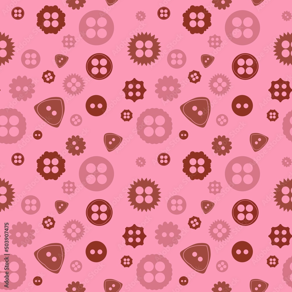 Hobbies seamless buttons pattern for fabrics and textiles and packaging and gifts and kids