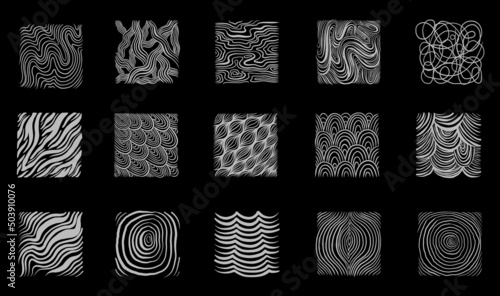 Texture art ink drawing exemples pencil. Design abstract sketch black color.