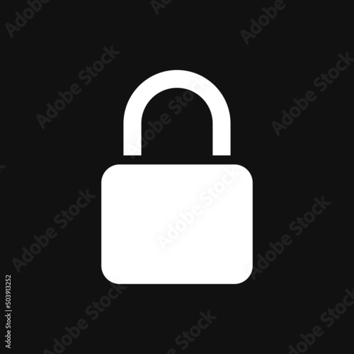 Lock icon on grey background