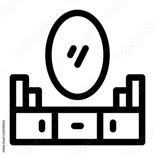 dresser line icon