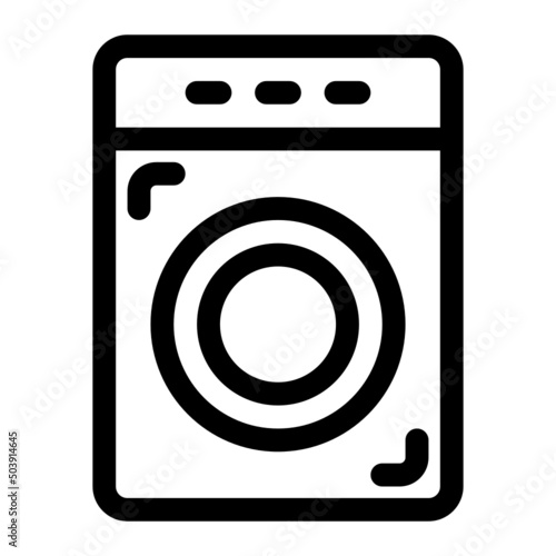 washing machine line icon