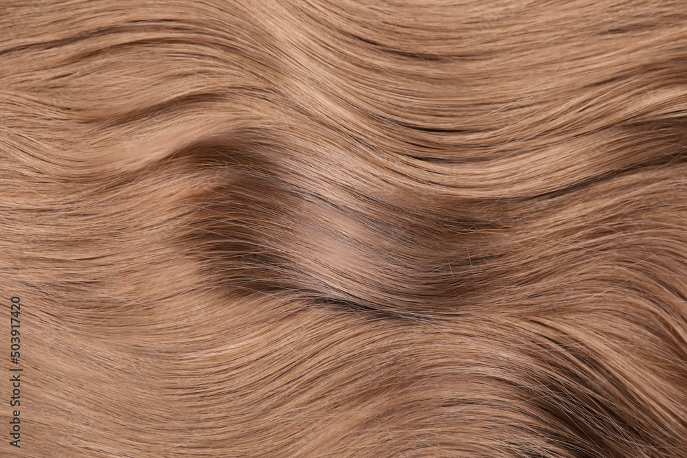 Beautiful brown hair as background, top view Beautiful brown hair as background, top view