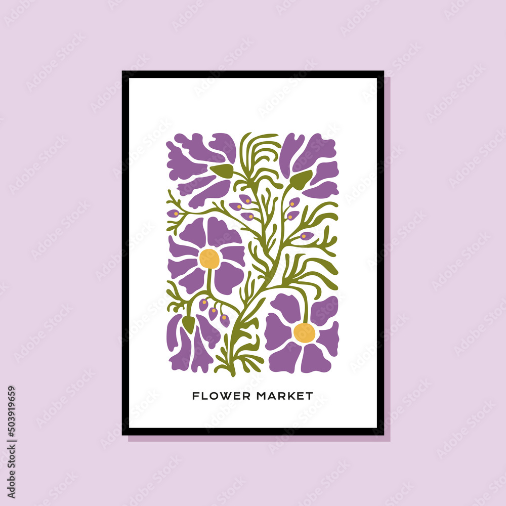 Abstract botanical print poster for wall are collection Abstract botanical print poster for wall are collection