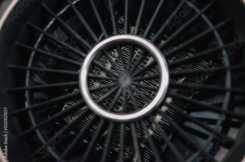 heater fan close up