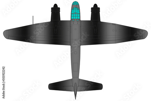 Avión bombardero medio bimotor Ju-88 © alfonsosm