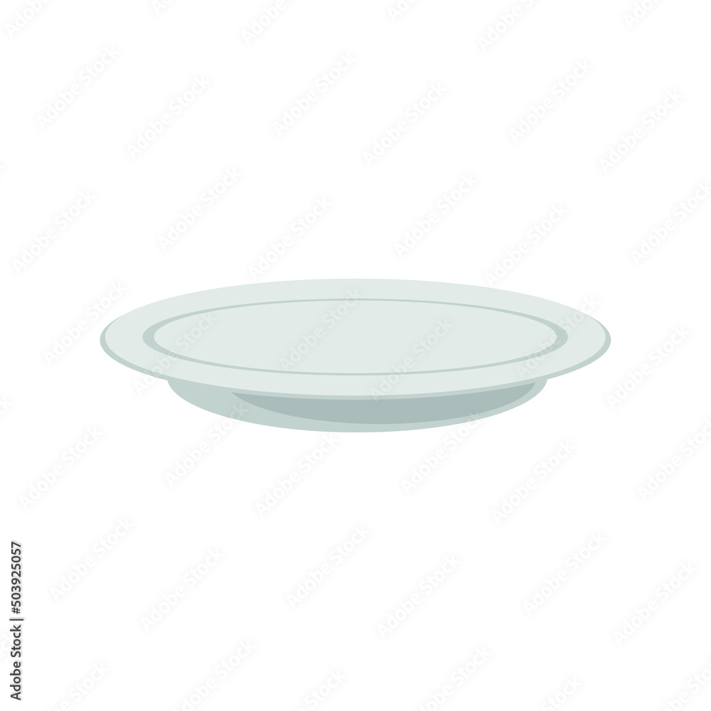 Vector image of an aluminum dish Vector image of an aluminum dish