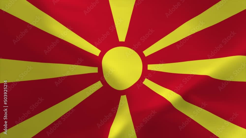 North Macedonia Waving Flag Animation 4K Moving Wallpaper Background North Macedonia Waving Flag Animation 4K Moving Wallpaper Background