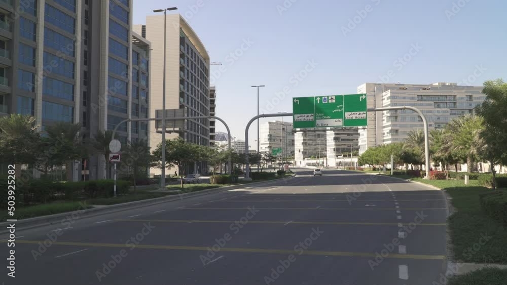 Al Raha district, a modern residential district under development in Khalifa city, Abu Dhabi, UAE Al Raha district, a modern residential district under development in Khalifa city, Abu Dhabi, UAE
