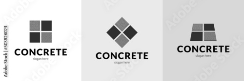 Elegant concrete logo