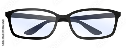 pair of glasses on white background, vector illustration