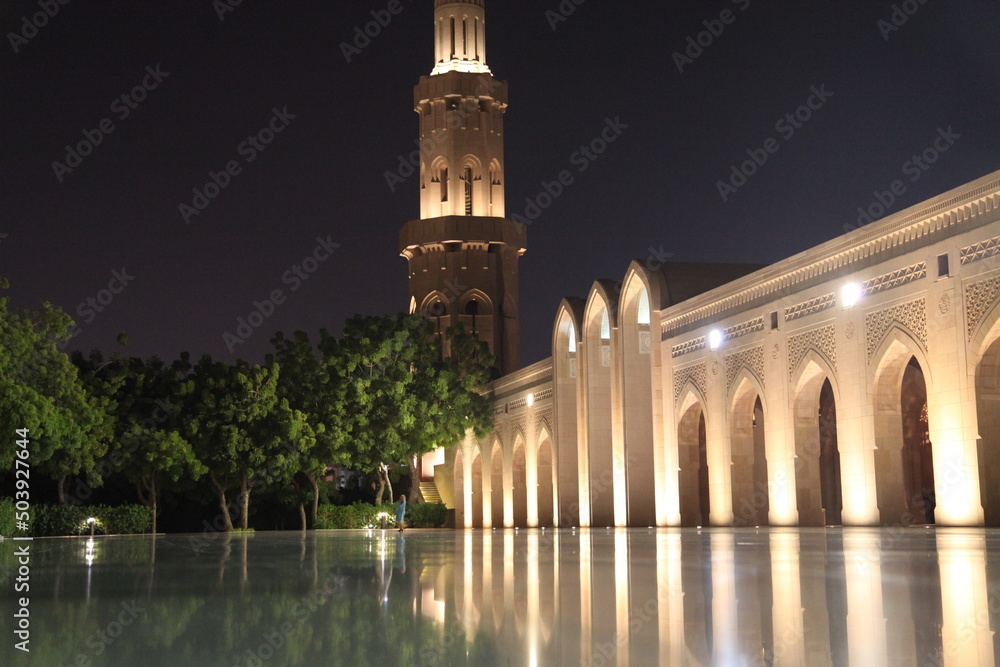 Sultan Qaboos Mosque in the Sultanate of Oman