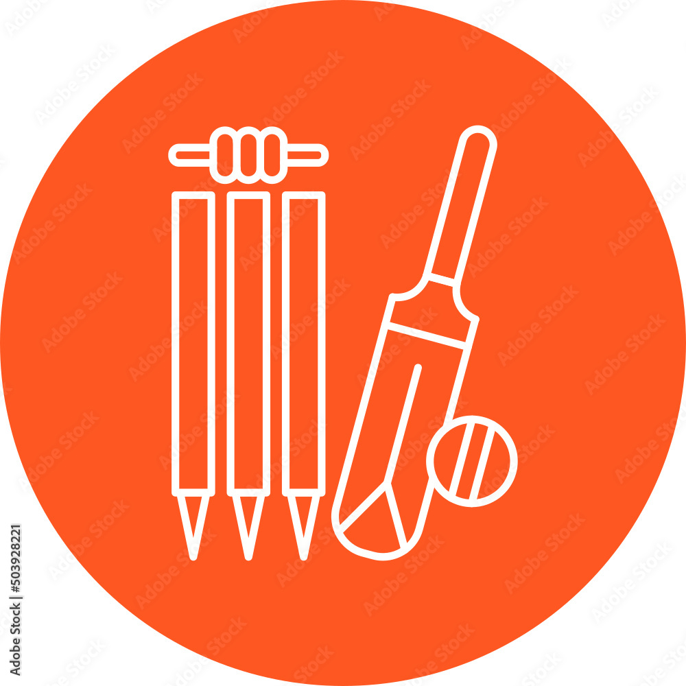 Cricket Icon Design
